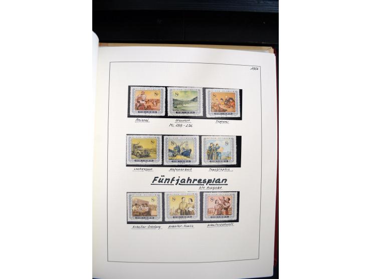 1949/82, postfrische und gestempelte Sammlung mit vielen besseren und kpl. Ausgaben, Blocks und Besonderheiten, dabei u.a. po