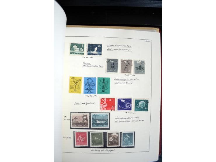 1949/82, postfrische und gestempelte Sammlung mit vielen besseren und kpl. Ausgaben, Blocks und Besonderheiten, dabei u.a. po