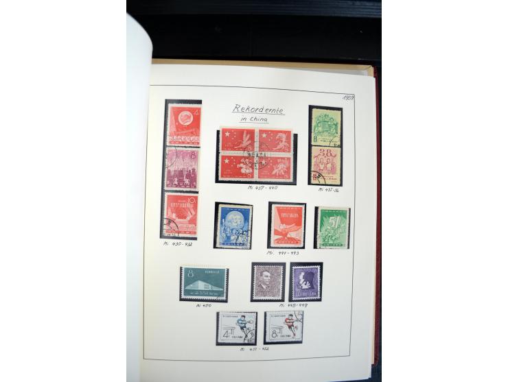 1949/82, postfrische und gestempelte Sammlung mit vielen besseren und kpl. Ausgaben, Blocks und Besonderheiten, dabei u.a. po