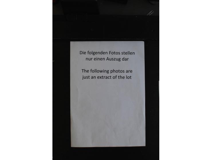 1875/1950 (ca.), postfrischer, ungebrauchter und gestempelter Posten mit tausenden von Marken in Tüten und auf Steckkarten