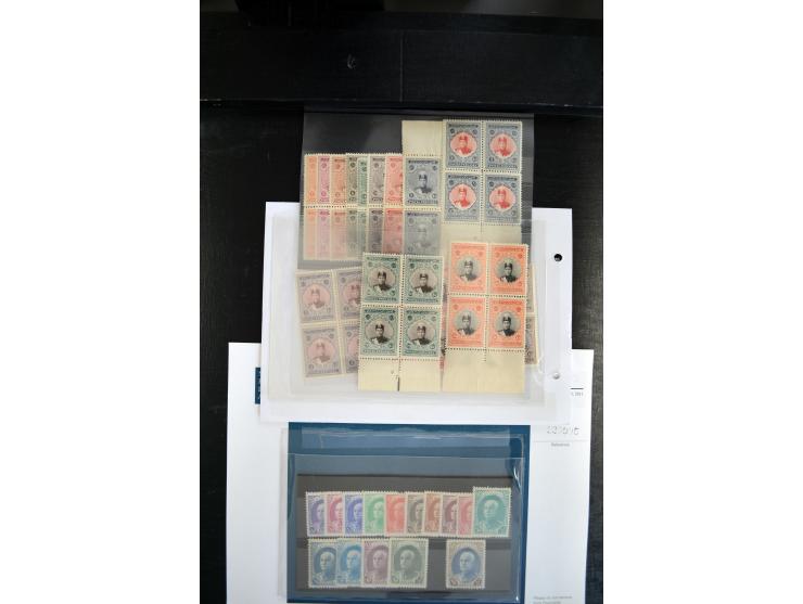 1908/55 (ca.), ungebrauchte und postfrische Partie besserer Ausgaben, alles als Einzellose auf Auktionen gekauft, dabei auch 