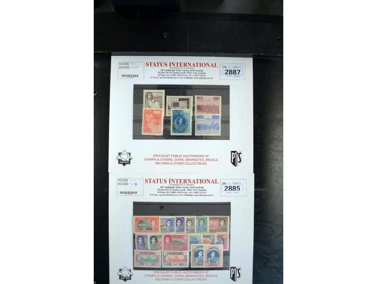 1908/55 (ca.), ungebrauchte und postfrische Partie besserer Ausgaben, alles als Einzellose auf Auktionen gekauft, dabei auch 