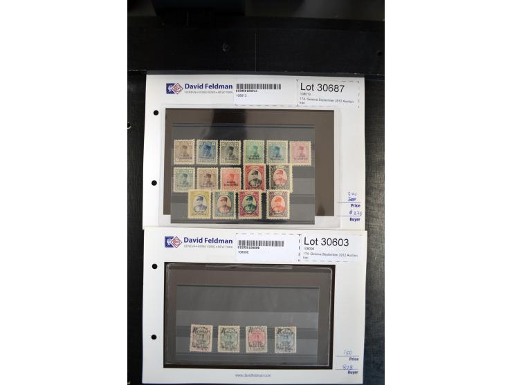 1908/55 (ca.), ungebrauchte und postfrische Partie besserer Ausgaben, alles als Einzellose auf Auktionen gekauft, dabei auch 