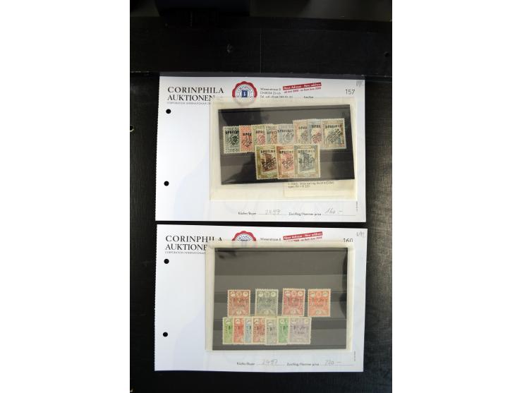 1908/55 (ca.), ungebrauchte und postfrische Partie besserer Ausgaben, alles als Einzellose auf Auktionen gekauft, dabei auch 
