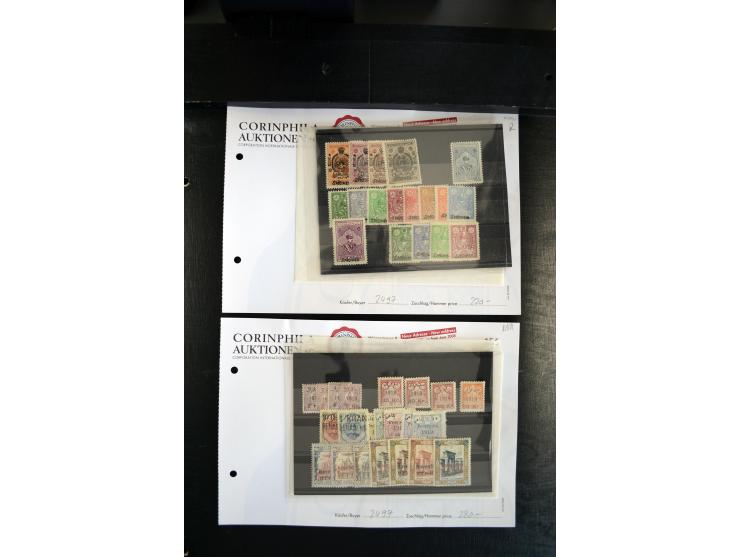 1908/55 (ca.), ungebrauchte und postfrische Partie besserer Ausgaben, alles als Einzellose auf Auktionen gekauft, dabei auch 