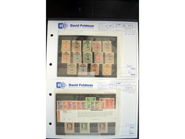 1908/55 (ca.), ungebrauchte und postfrische Partie besserer Ausgaben, alles als Einzellose auf Auktionen gekauft, dabei auch 
