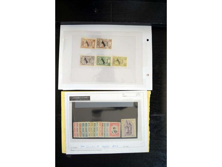 1908/55 (ca.), ungebrauchte und postfrische Partie besserer Ausgaben, alles als Einzellose auf Auktionen gekauft, dabei auch 