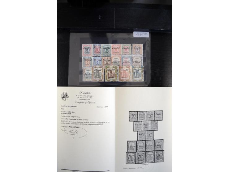 1908/55 (ca.), ungebrauchte und postfrische Partie besserer Ausgaben, alles als Einzellose auf Auktionen gekauft, dabei auch 