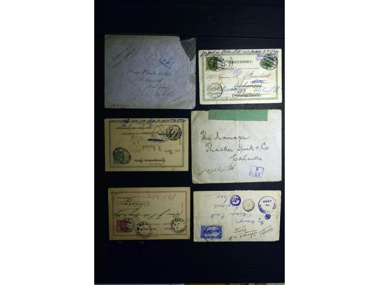 1879/1940 (ca.), über 200 Briefe und Karten mit vielen besseren und teils seltenen Frankaturen, zensuren, etc., einige mit At