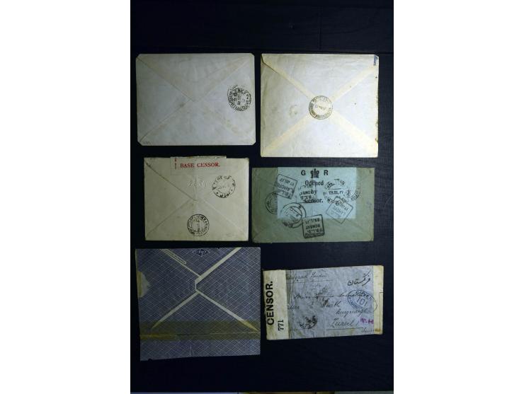 1879/1940 (ca.), über 200 Briefe und Karten mit vielen besseren und teils seltenen Frankaturen, zensuren, etc., einige mit At