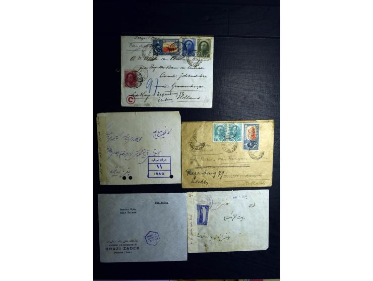 1879/1940 (ca.), über 200 Briefe und Karten mit vielen besseren und teils seltenen Frankaturen, zensuren, etc., einige mit At
