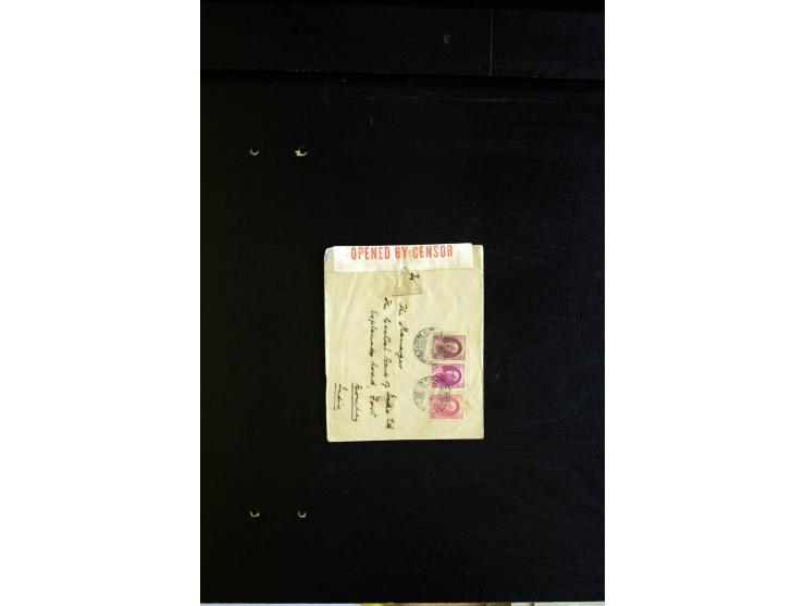 1879/1940 (ca.), über 200 Briefe und Karten mit vielen besseren und teils seltenen Frankaturen, zensuren, etc., einige mit At