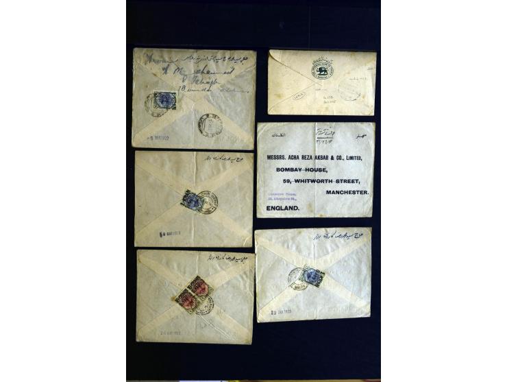 1879/1940 (ca.), über 200 Briefe und Karten mit vielen besseren und teils seltenen Frankaturen, zensuren, etc., einige mit At