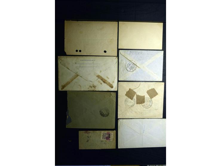 1879/1940 (ca.), über 200 Briefe und Karten mit vielen besseren und teils seltenen Frankaturen, zensuren, etc., einige mit At