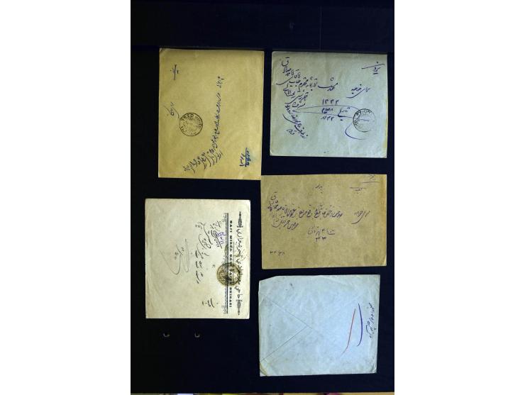 1879/1940 (ca.), über 200 Briefe und Karten mit vielen besseren und teils seltenen Frankaturen, zensuren, etc., einige mit At