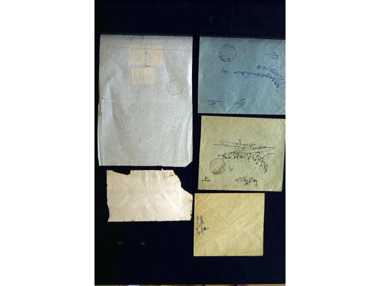 1879/1940 (ca.), über 200 Briefe und Karten mit vielen besseren und teils seltenen Frankaturen, zensuren, etc., einige mit At