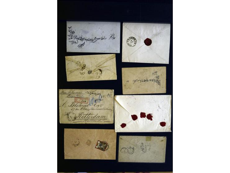 1879/1940 (ca.), über 200 Briefe und Karten mit vielen besseren und teils seltenen Frankaturen, zensuren, etc., einige mit At