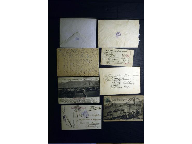 1879/1940 (ca.), über 200 Briefe und Karten mit vielen besseren und teils seltenen Frankaturen, zensuren, etc., einige mit At