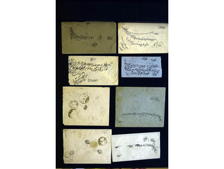 1879/1940 (ca.), über 200 Briefe und Karten mit vielen besseren und teils seltenen Frankaturen, zensuren, etc., einige mit At