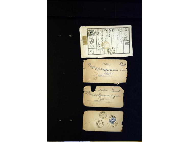1879/1940 (ca.), über 200 Briefe und Karten mit vielen besseren und teils seltenen Frankaturen, zensuren, etc., einige mit At