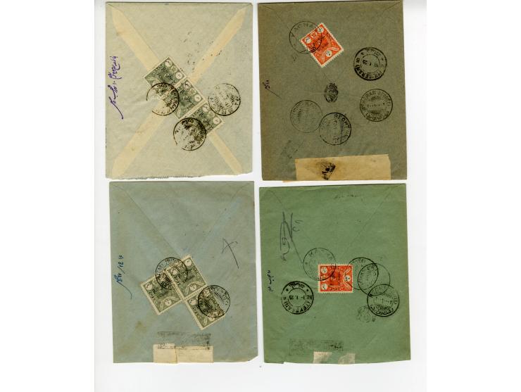 1910/25 (ca.), ZENSUR, 48 Briefe mit diversen persischen Zensuren, wenige Belege fehlerhaft