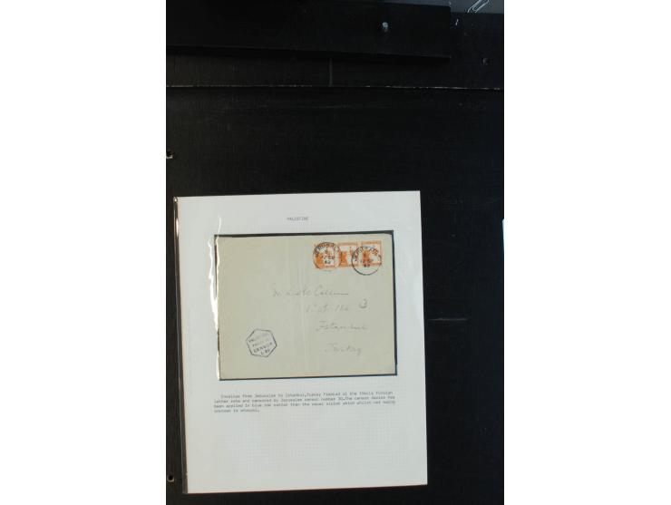 1939/43 (ca.), 45 Briefe und Karten mit Zensur, dabei Reco, Luftpost etc., auch etwas Post nach Palästina