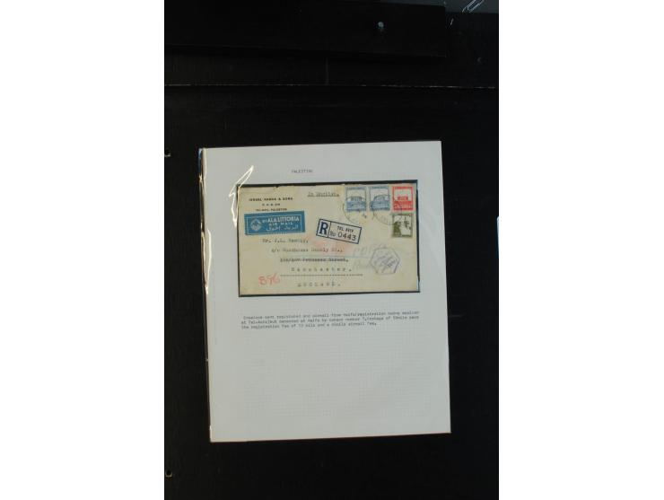 1939/43 (ca.), 45 Briefe und Karten mit Zensur, dabei Reco, Luftpost etc., auch etwas Post nach Palästina