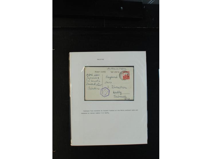 1939/43 (ca.), 45 Briefe und Karten mit Zensur, dabei Reco, Luftpost etc., auch etwas Post nach Palästina