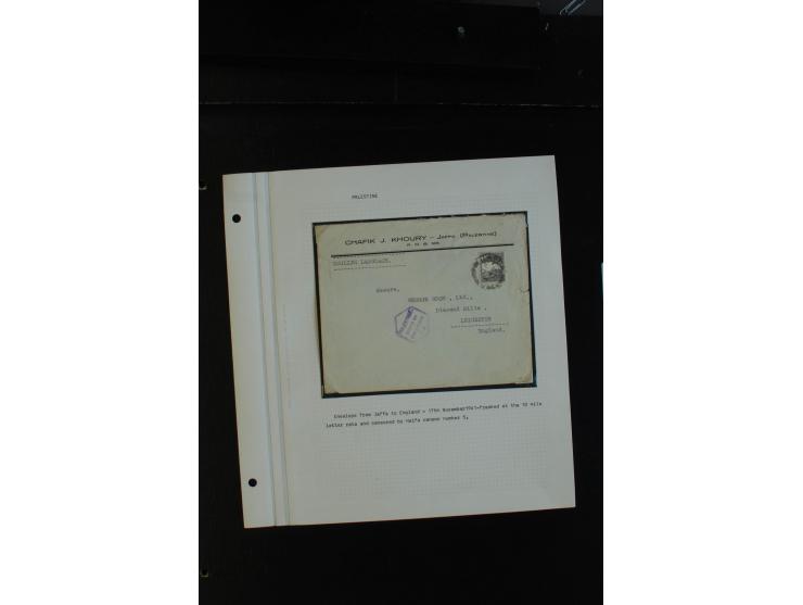 1939/43 (ca.), 45 Briefe und Karten mit Zensur, dabei Reco, Luftpost etc., auch etwas Post nach Palästina