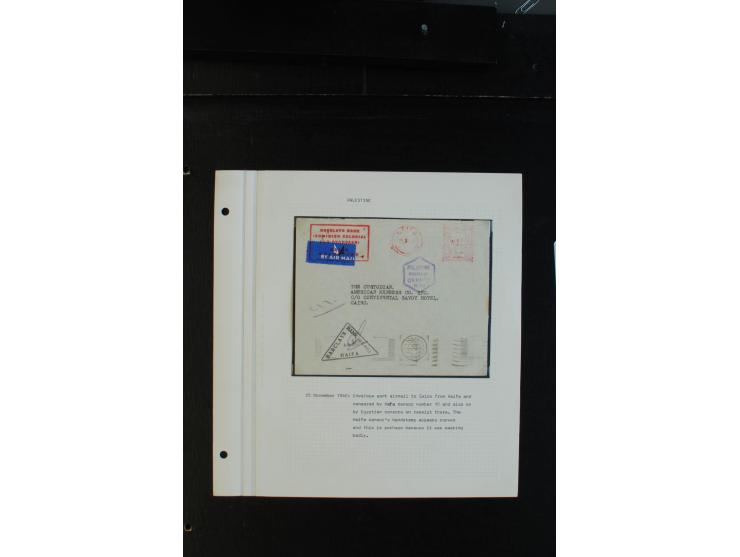 1939/43 (ca.), 45 Briefe und Karten mit Zensur, dabei Reco, Luftpost etc., auch etwas Post nach Palästina