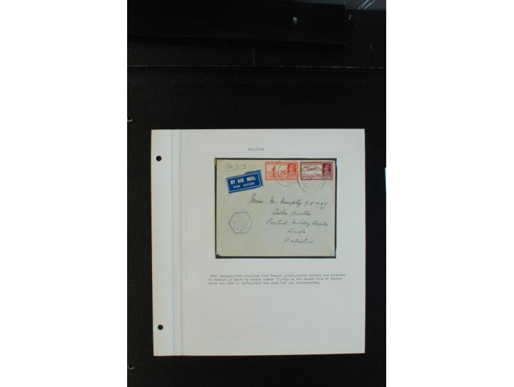 1939/43 (ca.), 45 Briefe und Karten mit Zensur, dabei Reco, Luftpost etc., auch etwas Post nach Palästina
