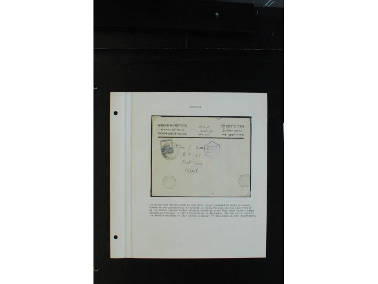 1939/43 (ca.), 45 Briefe und Karten mit Zensur, dabei Reco, Luftpost etc., auch etwas Post nach Palästina
