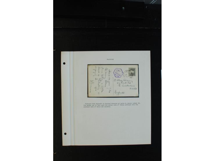 1939/43 (ca.), 45 Briefe und Karten mit Zensur, dabei Reco, Luftpost etc., auch etwas Post nach Palästina
