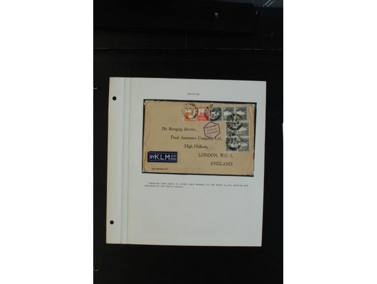 1939/43 (ca.), 45 Briefe und Karten mit Zensur, dabei Reco, Luftpost etc., auch etwas Post nach Palästina