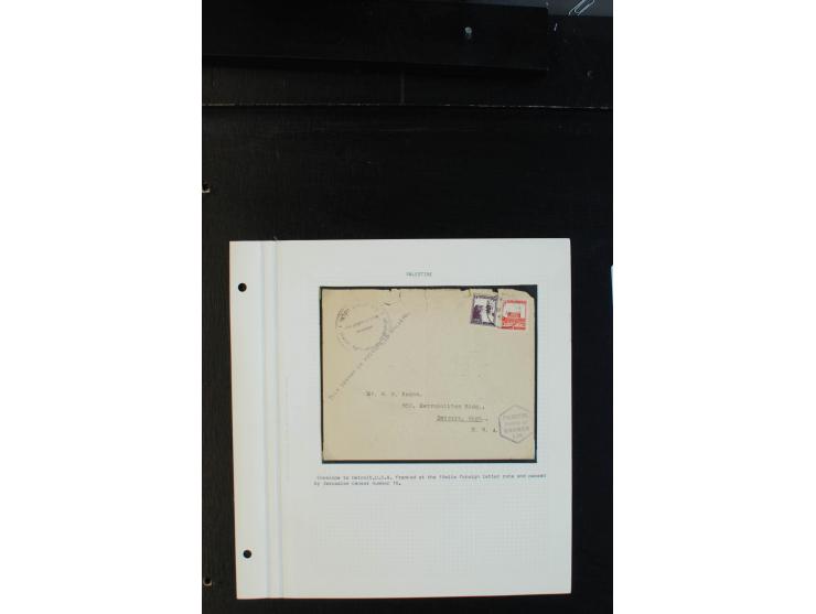 1939/43 (ca.), 45 Briefe und Karten mit Zensur, dabei Reco, Luftpost etc., auch etwas Post nach Palästina