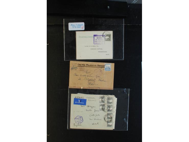 1939/43 (ca.), 45 Briefe und Karten mit Zensur, dabei Reco, Luftpost etc., auch etwas Post nach Palästina