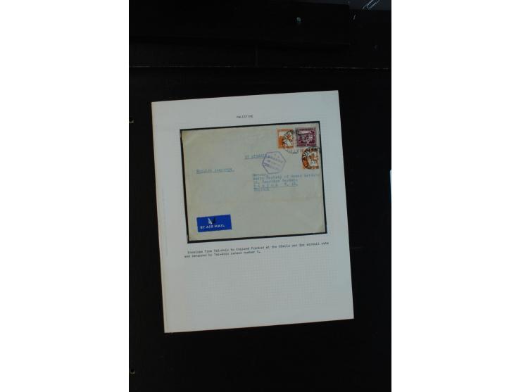 1939/43 (ca.), 45 Briefe und Karten mit Zensur, dabei Reco, Luftpost etc., auch etwas Post nach Palästina