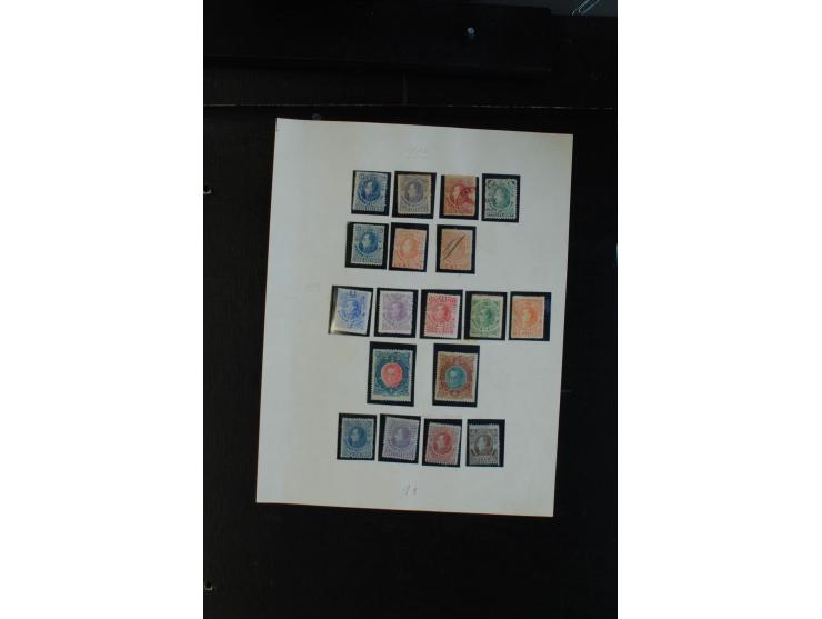 LOKALAUSGABEN: 1869/1904, ungebrauchte und gestempelte alte Sammlung, ohne Spitzen, aber viel mittleres Material