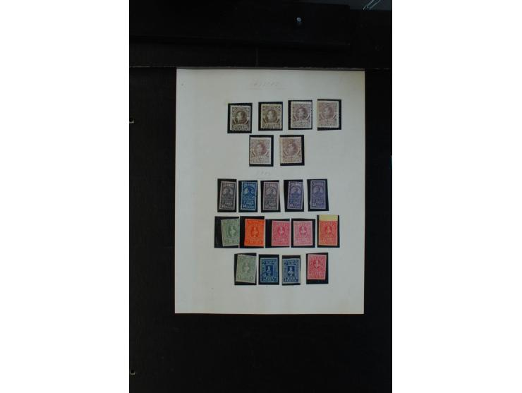 LOKALAUSGABEN: 1869/1904, ungebrauchte und gestempelte alte Sammlung, ohne Spitzen, aber viel mittleres Material