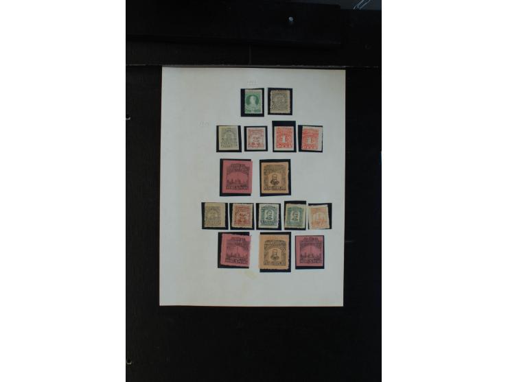LOKALAUSGABEN: 1869/1904, ungebrauchte und gestempelte alte Sammlung, ohne Spitzen, aber viel mittleres Material
