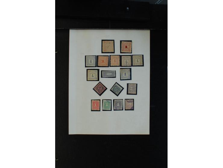 LOKALAUSGABEN: 1869/1904, ungebrauchte und gestempelte alte Sammlung, ohne Spitzen, aber viel mittleres Material