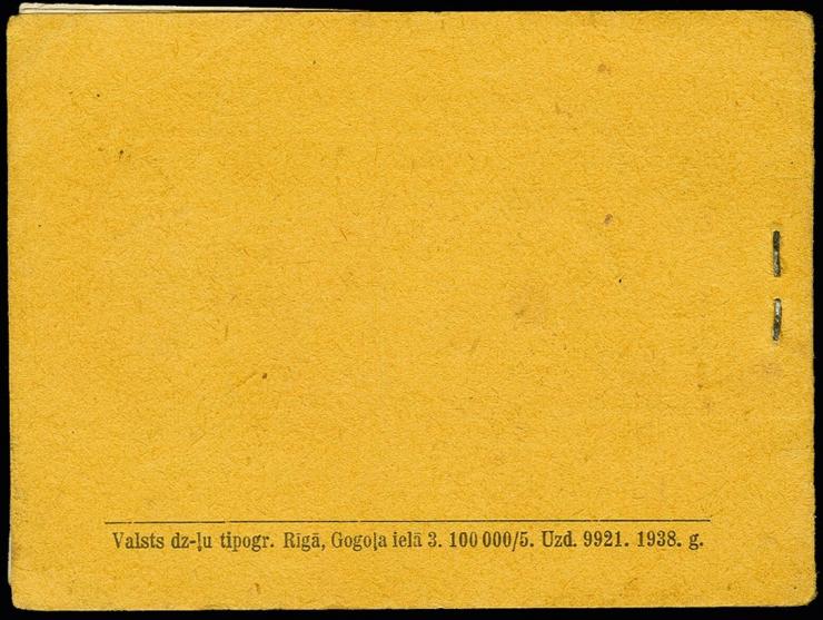 1938, 20th Anniversary of the Republic, booklet with 4 stamps at 3 s., 4 stamps at 5 s., 2 stamps at 10 s., 4 stamps at 20 s.
