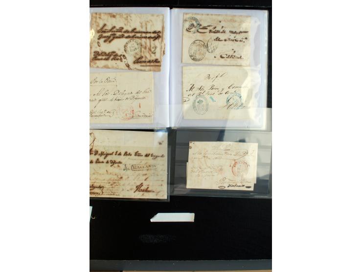 1841/56, ca. 80 Briefe von bzw. nach Cuba, dabei viele verschiedene Orte, diverse Tax und Neben-Stempel mit besseren, meist g