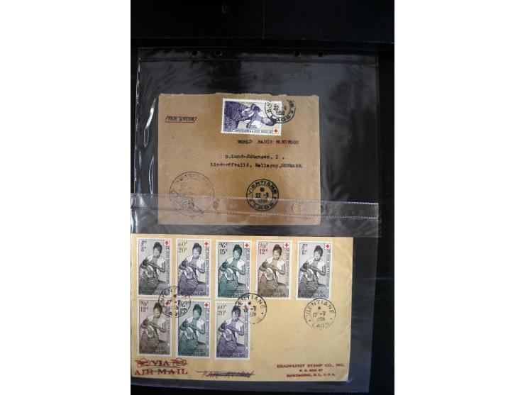 LAOS UND KAMBODSCHA: 1950/80 (ca.), umfangreicher Sammlungsbestand in 4 Schubern und Kiste mit vielen ungezähnten Ausgaben un