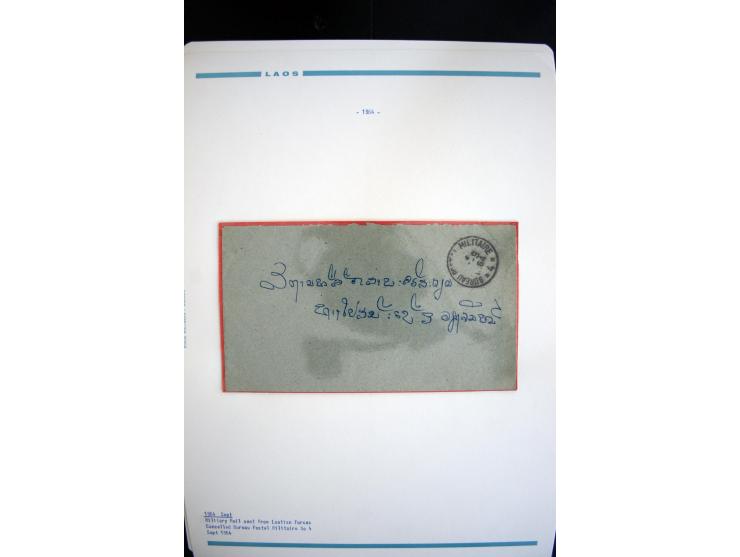 LAOS UND KAMBODSCHA: 1950/80 (ca.), umfangreicher Sammlungsbestand in 4 Schubern und Kiste mit vielen ungezähnten Ausgaben un