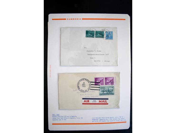 LAOS UND KAMBODSCHA: 1950/80 (ca.), umfangreicher Sammlungsbestand in 4 Schubern und Kiste mit vielen ungezähnten Ausgaben un