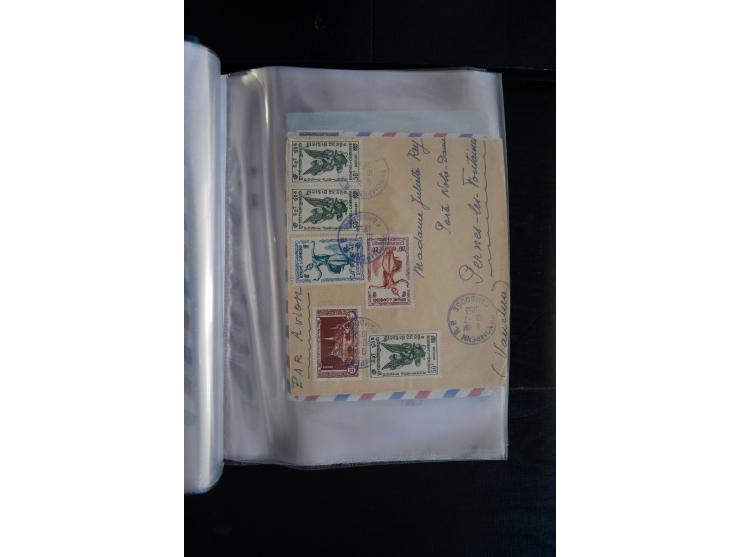LAOS UND KAMBODSCHA: 1950/80 (ca.), umfangreicher Sammlungsbestand in 4 Schubern und Kiste mit vielen ungezähnten Ausgaben un