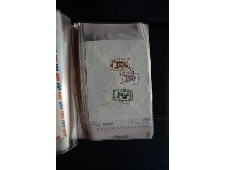 LAOS UND KAMBODSCHA: 1950/80 (ca.), umfangreicher Sammlungsbestand in 4 Schubern und Kiste mit vielen ungezähnten Ausgaben un