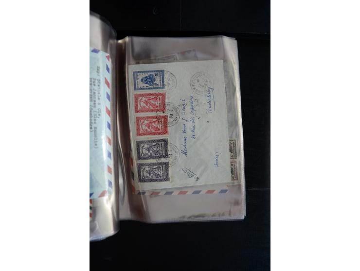 LAOS UND KAMBODSCHA: 1950/80 (ca.), umfangreicher Sammlungsbestand in 4 Schubern und Kiste mit vielen ungezähnten Ausgaben un