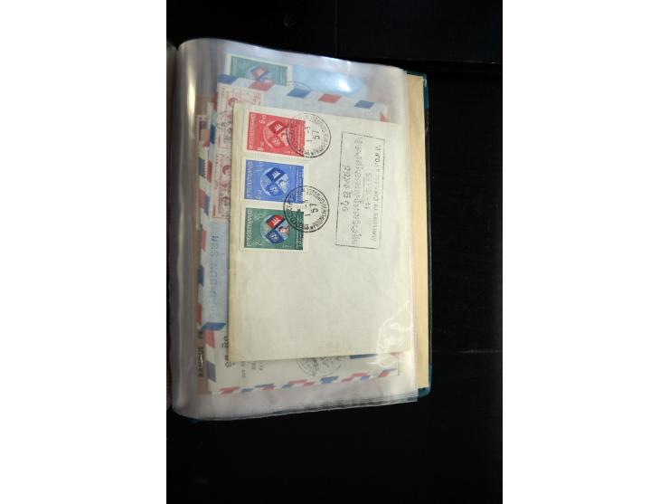 LAOS UND KAMBODSCHA: 1950/80 (ca.), umfangreicher Sammlungsbestand in 4 Schubern und Kiste mit vielen ungezähnten Ausgaben un